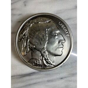 Commemorative Tin Buffalo Nickel Coin Replica Metal Round Collectible Souvenir